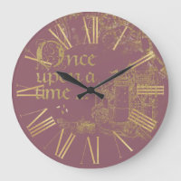 Vintage Fairy Tale Theme Gold Castle on Blush