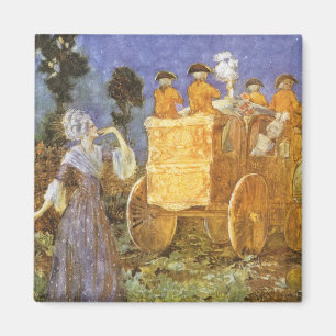 Vintage Fairy Tales Cinderella and Fairy Godmother Magnet