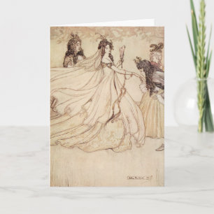 Vintage Fairy Tales, Cinderella by Arthur Rackham Card