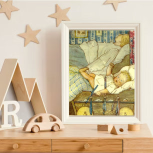 Vintage Fairytale Baby Art Else Wenz Vietor Poster