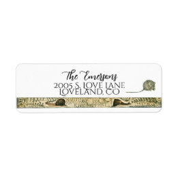 Vintage Fairytale Wedding Return Address Label