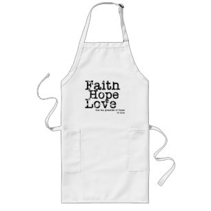 Vintage Faith Hope Love Apron