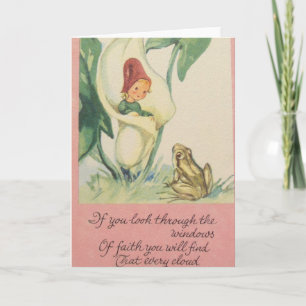 Vintage Faith/Religious Inspirational Card - Blank