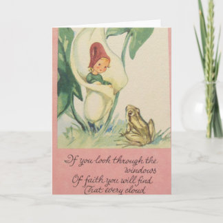 Vintage Faith/Religious Inspirational Card - Blank