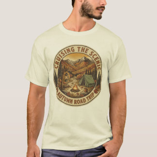 Vintage Fall Camping Club Retro Autumn Outdoor Adv T-Shirt