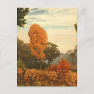 Vintage Fall Painting Postcard