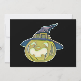 Vintage Fall pumpkins fall colours watercolor Invitation