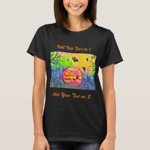 Vintage Fall pumpkins fall colours watercolor T-Shirt