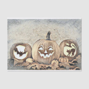 Vintage Fall pumpkins fall colours watercolor Tis Tissue Paper