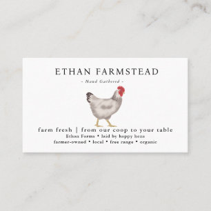 vintage Family Chicken Farm Business Card