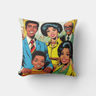 Vintage Family Comics Art Cushion