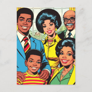 Vintage Family Comics Art Postcard