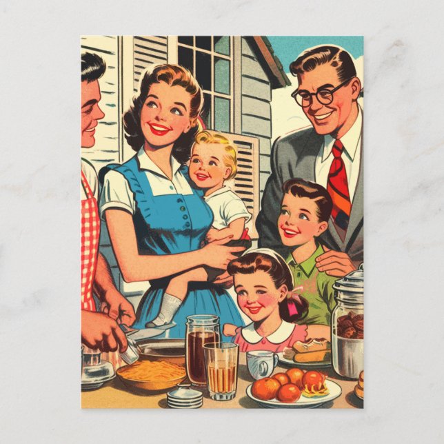 Vintage Family Comics Postcard (Front)