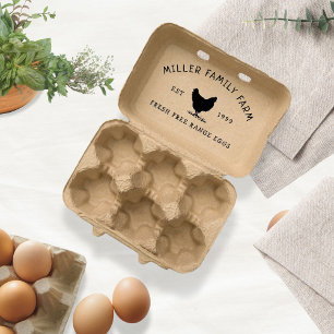 Vintage Family Farm   Egg Carton Stamp