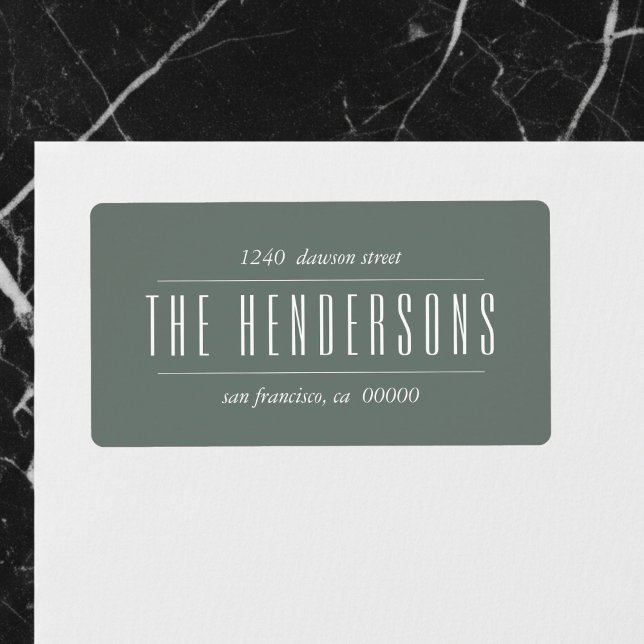 Vintage Family Name Green Address (Creator Uploaded)