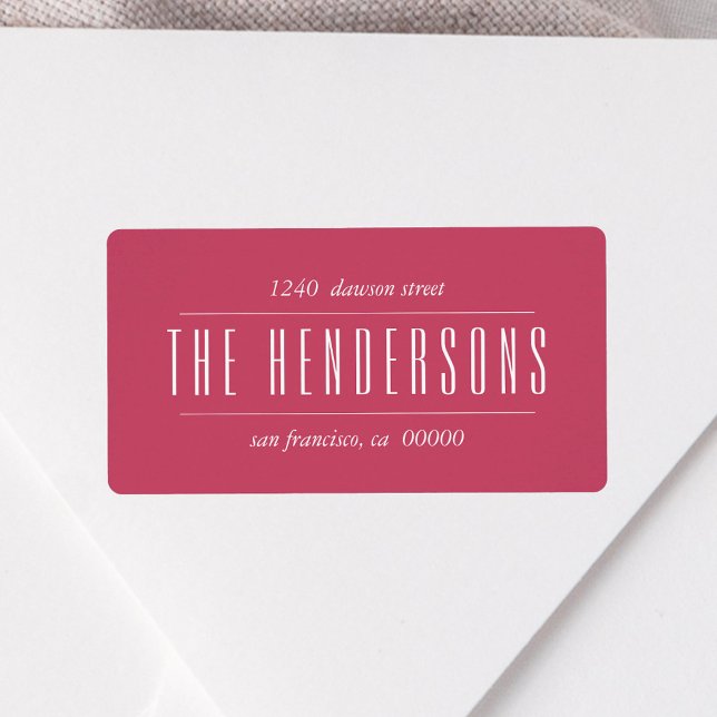 Vintage Family Name Red Address (Creator Uploaded)