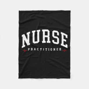 Vintage family nurse practitioner np nursing day fleece blanket