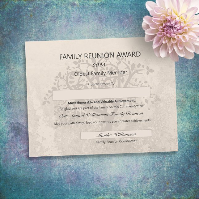 Vintage Family Reunion Award Tree (Creator Uploaded)