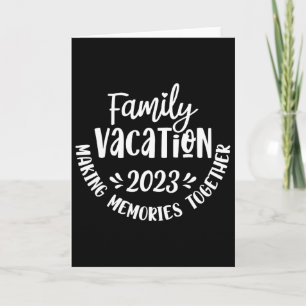 Vintage Family Trip Summer Vacation Beach Men Wome Card