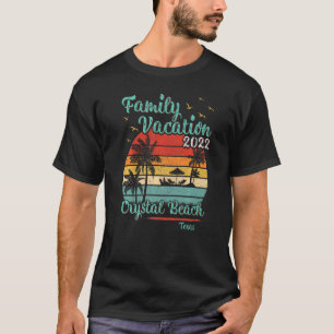 Vintage Family Vacation 2022 Texas Crystal Beach T-Shirt
