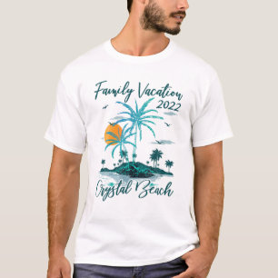 Vintage Family Vacation 2022 Texas Crystal Beach T-Shirt