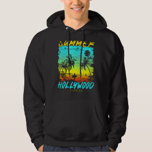 Vintage Family Vacation Florida Summer Hollywood B Hoodie