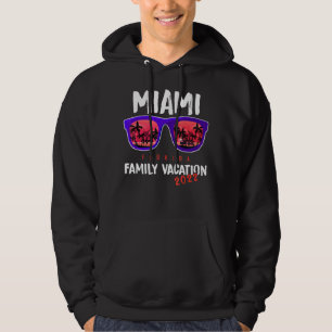 Vintage Family Vacation Florida Sunglasses Miami B Hoodie