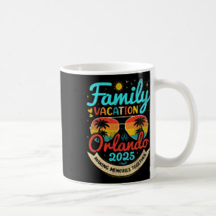 Vintage Family Vacation Orlando Beach 2025 Florida Coffee Mug