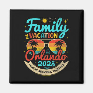 Vintage Family Vacation Orlando Beach 2025 Florida Magnet