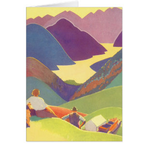 Vintage Family Vacation, Picnic in the Mountains