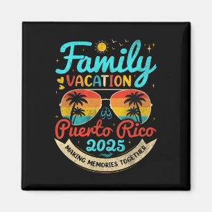 Vintage Family Vacation Puerto Rico 2025 Puerto Ri Magnet