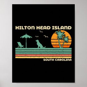Vintage Family Vacation South Carolina Hilton Head Poster