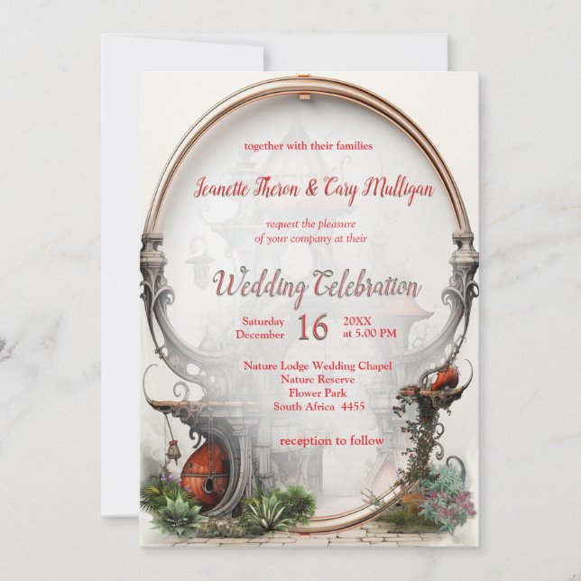 Vintage Fantasy Art Invitation (Front)