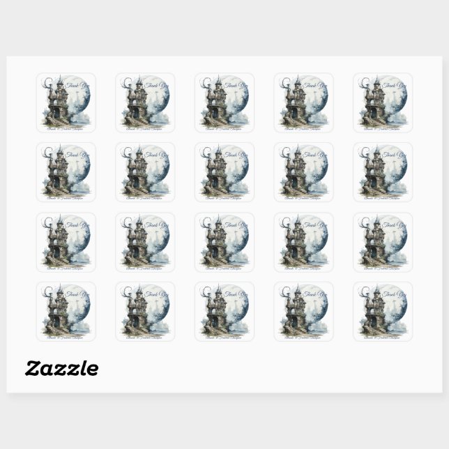 Vintage Fantasy Art Square Sticker (Sheet)