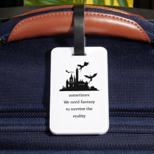 Vintage Fantasy  Dragon  Luggage Tag