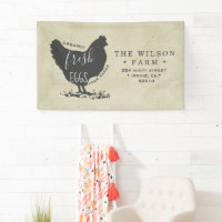 Vintage farm decorative script banner