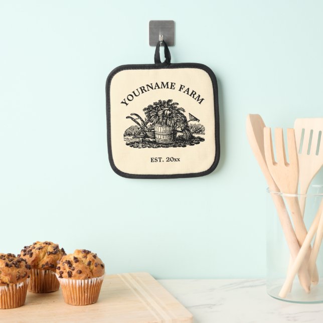 Vintage Farm Garden Fresh Produce Pot Holder (Insitu(Hanging))