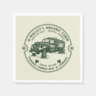 VINTAGE FARM HOUSE RANCH FARMHOUSE DECOUPAGE ART NAPKIN