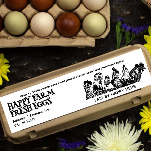 Vintage Farm Large Egg Carton Label (Creator Uploaded)