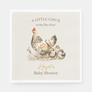 Vintage Farm Little Chick Shower Napkin