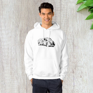Vintage Farm Pickup Truck Illustration Hoodie
