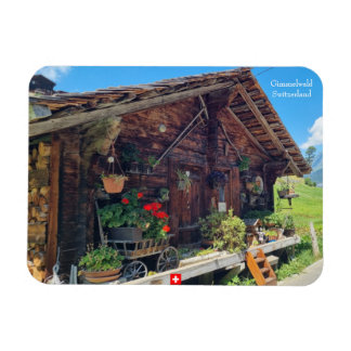 Vintage Farm Shed in Gimmelwald, Switzerland Magnet
