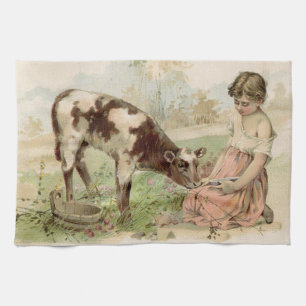 Vintage Farm Tea Towel