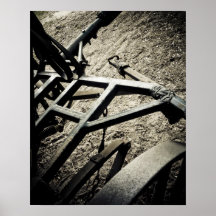 Vintage Farm Tools Poster - Rustic Wall Art
