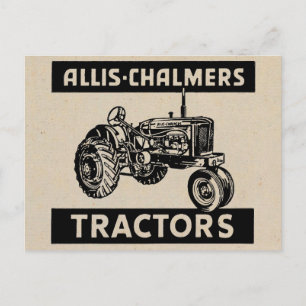 Vintage Farm Tractor Postcard