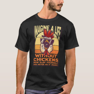 Vintage Farmer Clothing For Chicken Coop Food Brot T-Shirt