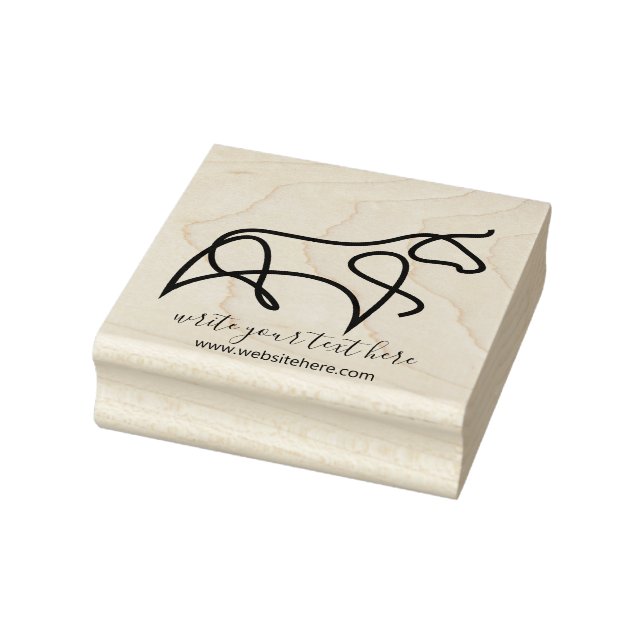 Vintage Farmhouse Animal Bull Rubber Stamp (Stamp)