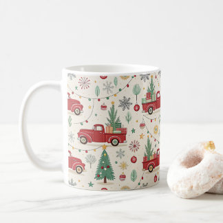 Vintage Farmhouse Christmas  Coffee Mug