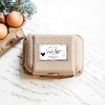 Vintage Farmhouse Egg Carton Label<br><div class="desc">Upgrade your homestead or family farm with this beautiful vintage egg carton sticker. Customize with your own family name and be sure to check out our store for more items from this collection where you can choose between different colors that suit your needs.</div>