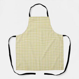 Vintage Farmhouse Gingham, Light Green & Beige Apron